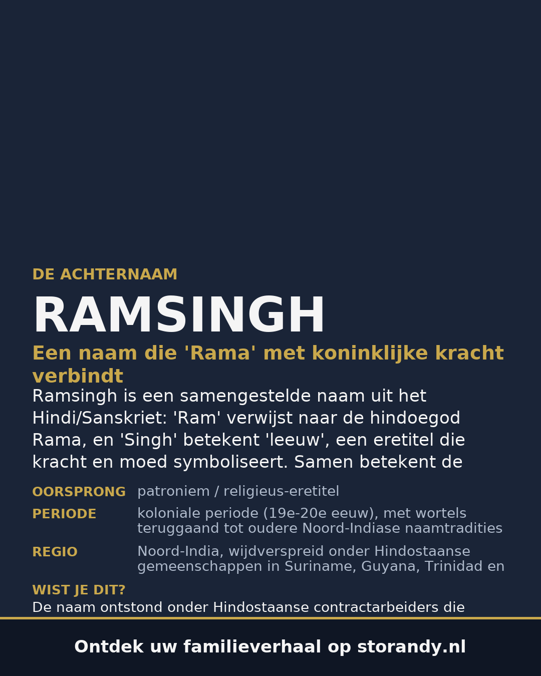 Familiewapen van de achternaam RAMSINGH
