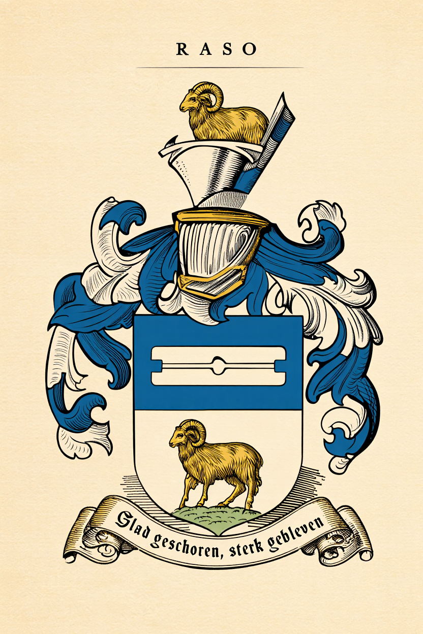 Familiewapen van de achternaam RASO (vergrendeld)