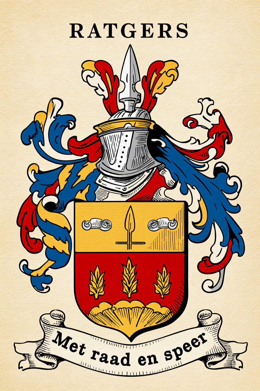 Familiewapen van de achternaam RATGERS (vergrendeld)