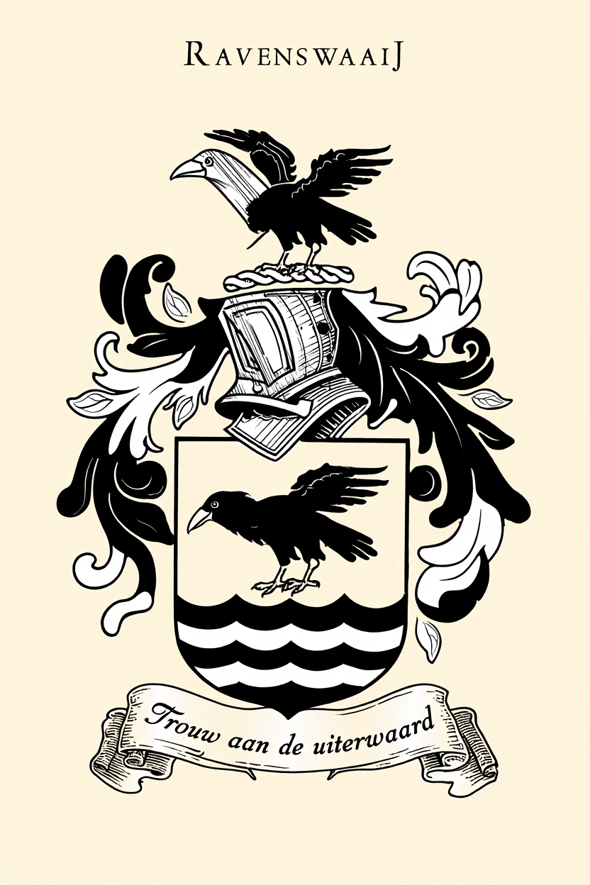 Familiewapen van de achternaam RAVENSWAAIJ