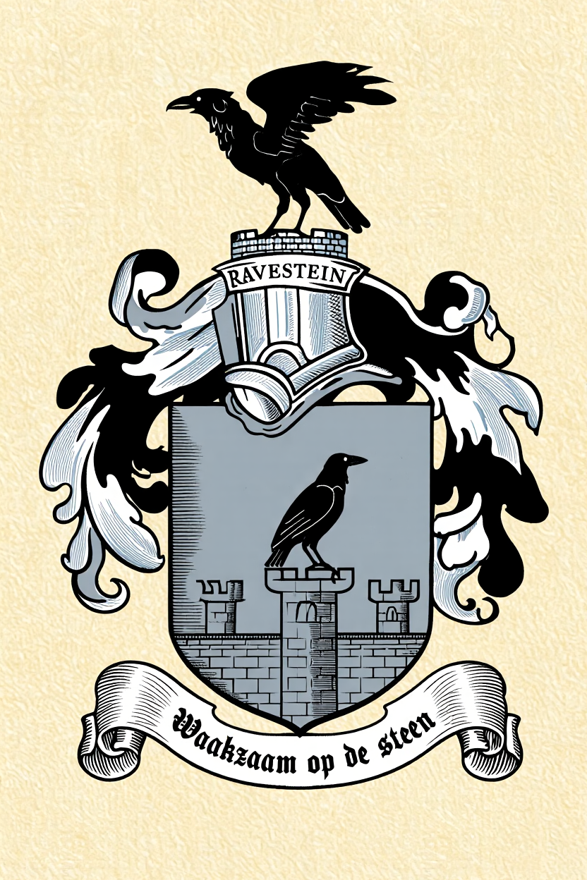 Familiewapen van de achternaam RAVESTEIN (vergrendeld)