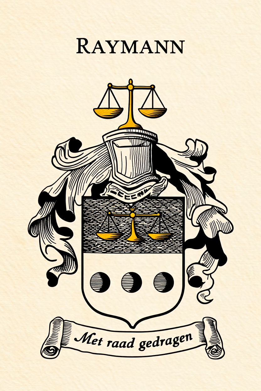 Familiewapen van de achternaam RAYMANN (vergrendeld)