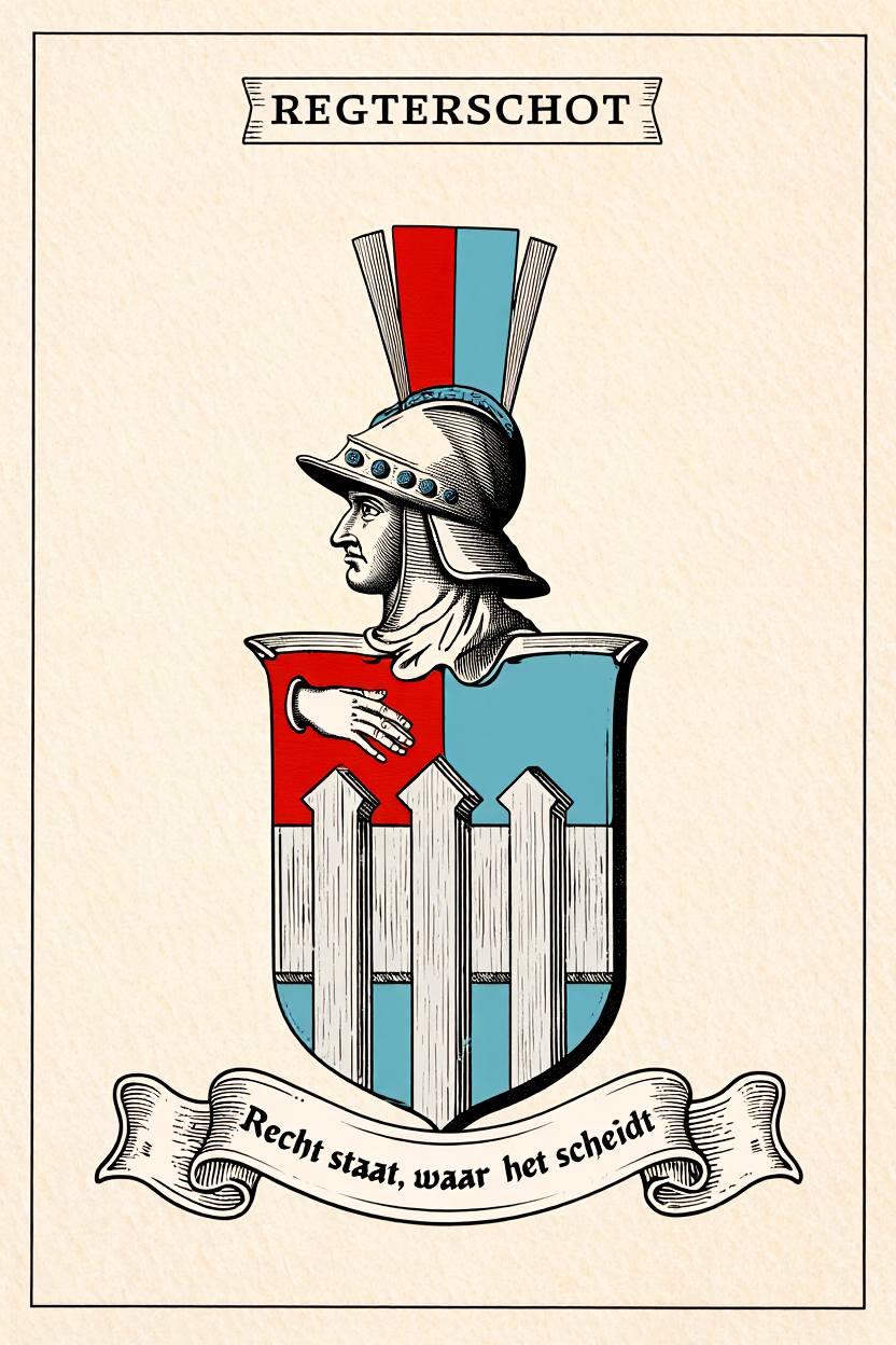 Familiewapen van de achternaam REGTERSCHOT (vergrendeld)