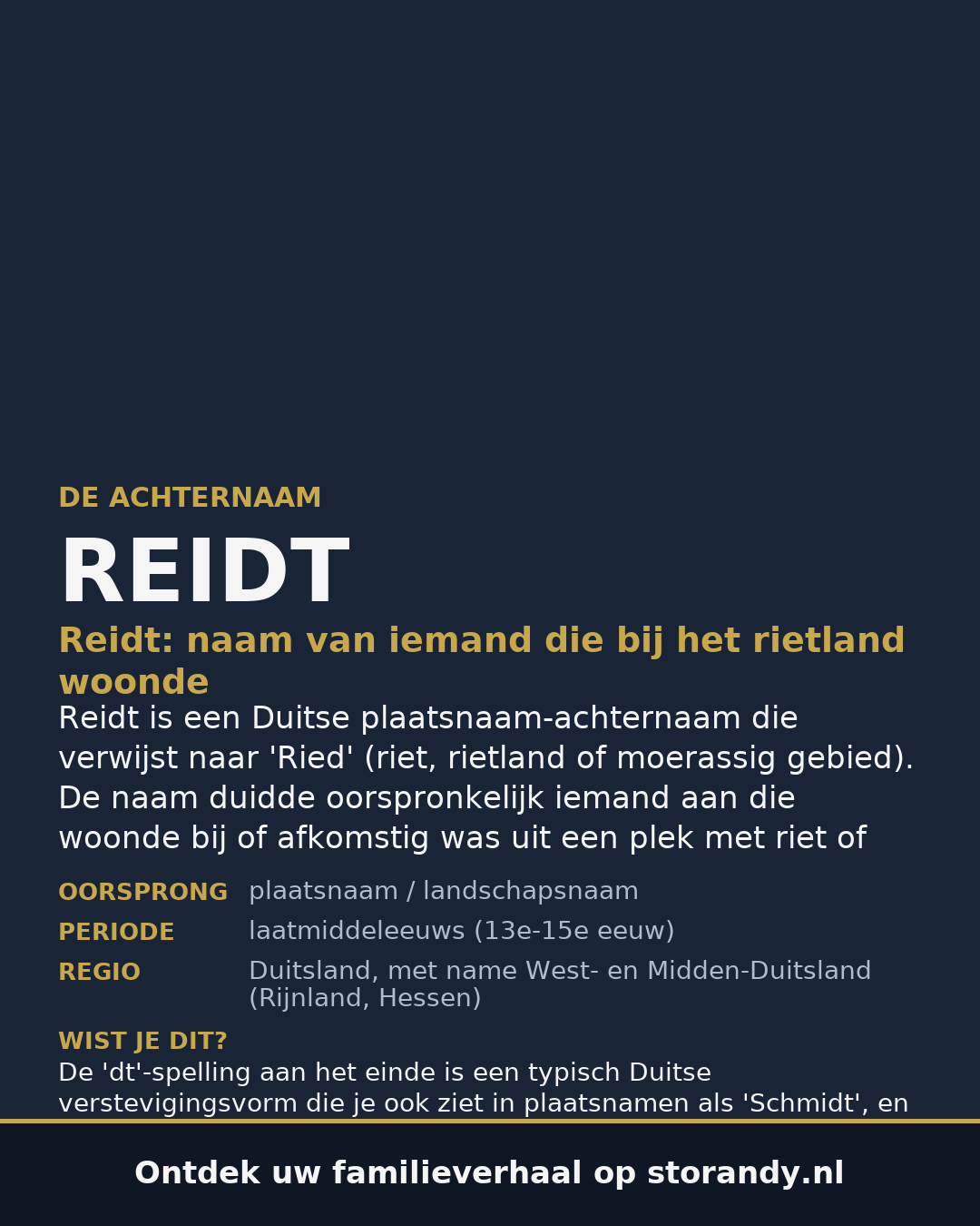 Familiewapen van de achternaam REIDT