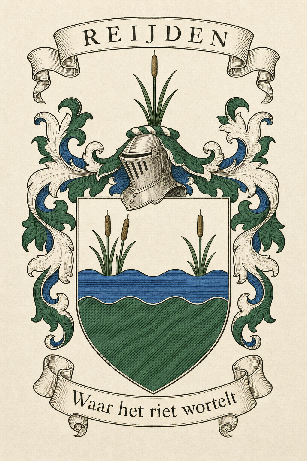 Familiewapen van de achternaam REIJDEN (vergrendeld)