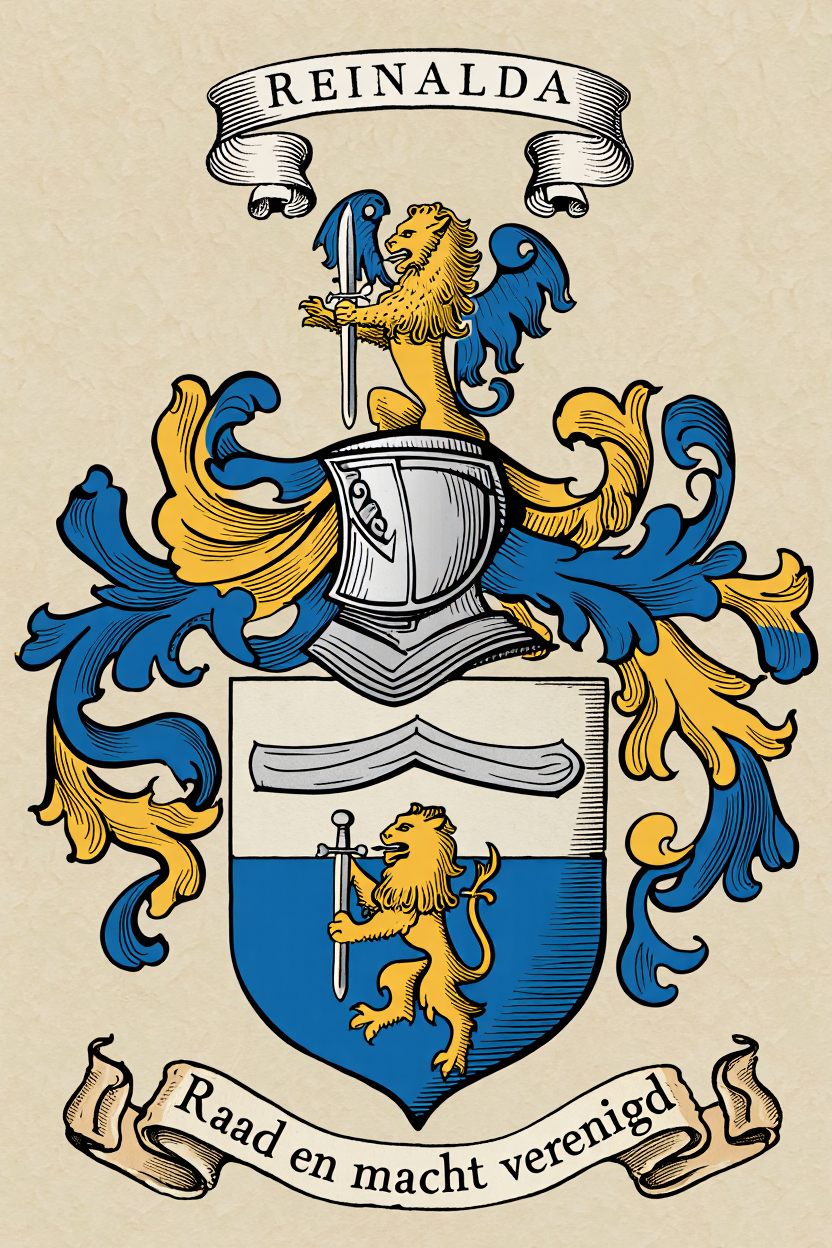 Familiewapen van de achternaam REINALDA (vergrendeld)