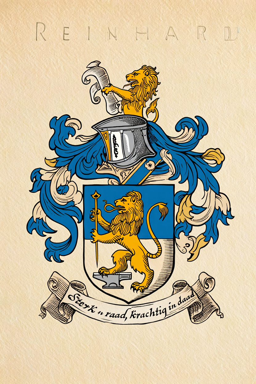 Familiewapen van de achternaam REINHARD (vergrendeld)