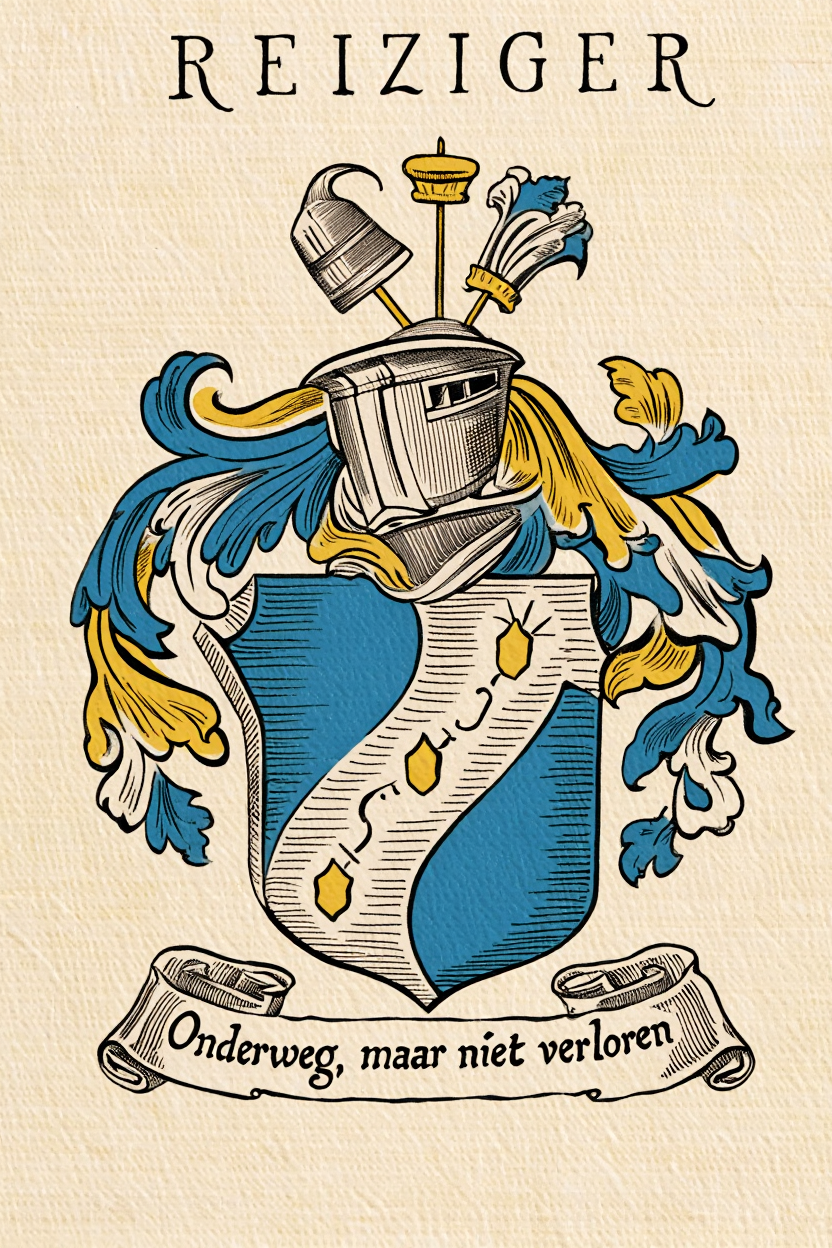 Familiewapen van de achternaam REIZIGER (vergrendeld)