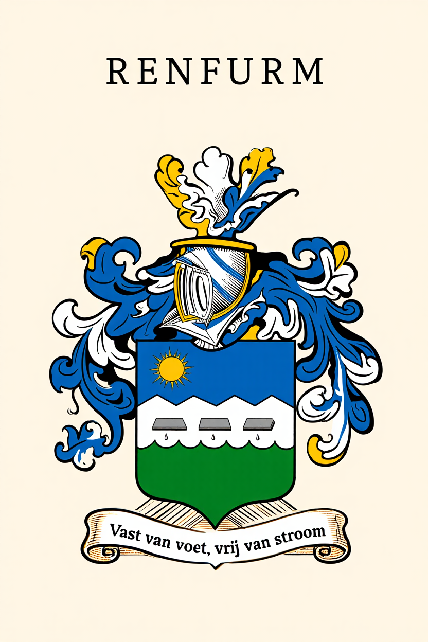Familiewapen van de achternaam RENFURM (vergrendeld)