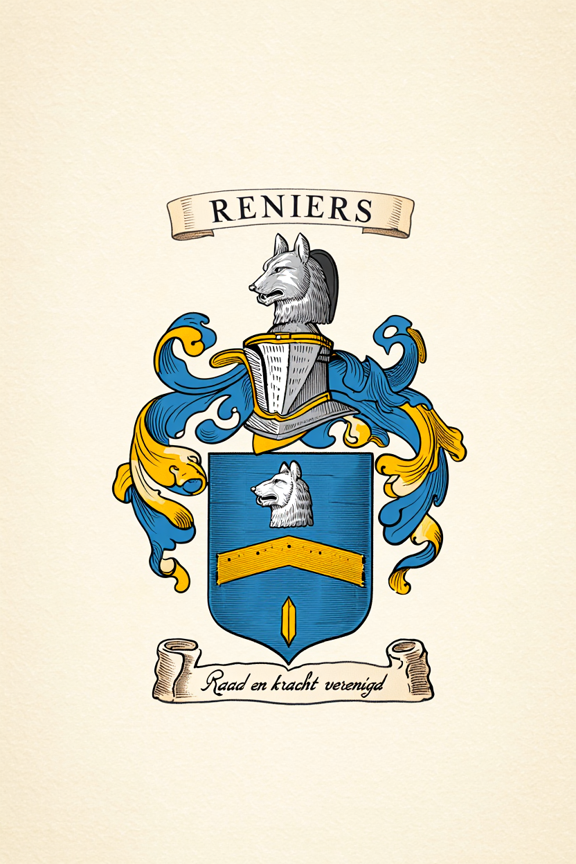 Familiewapen van de achternaam RENIERS (vergrendeld)