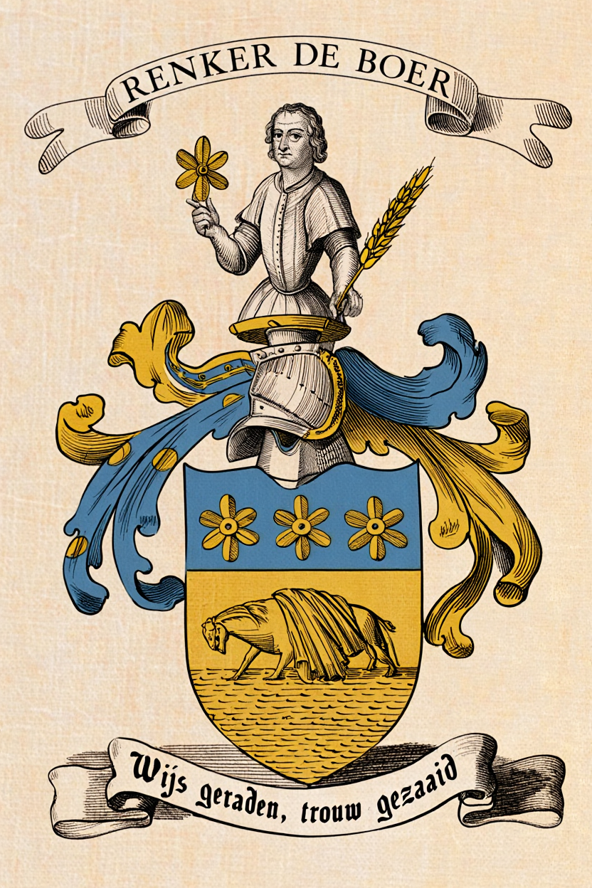 Familiewapen van de achternaam RENKER DE BOER