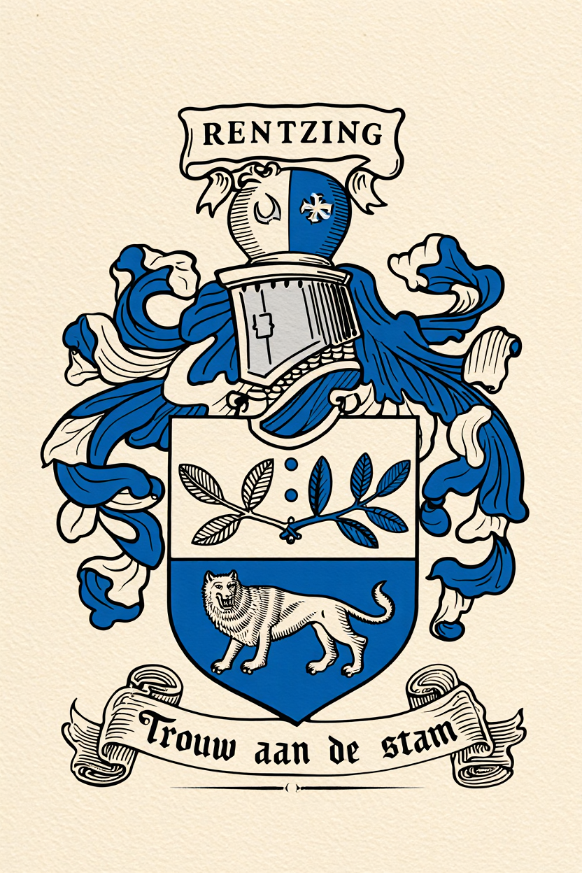 Familiewapen van de achternaam RENTZING (vergrendeld)