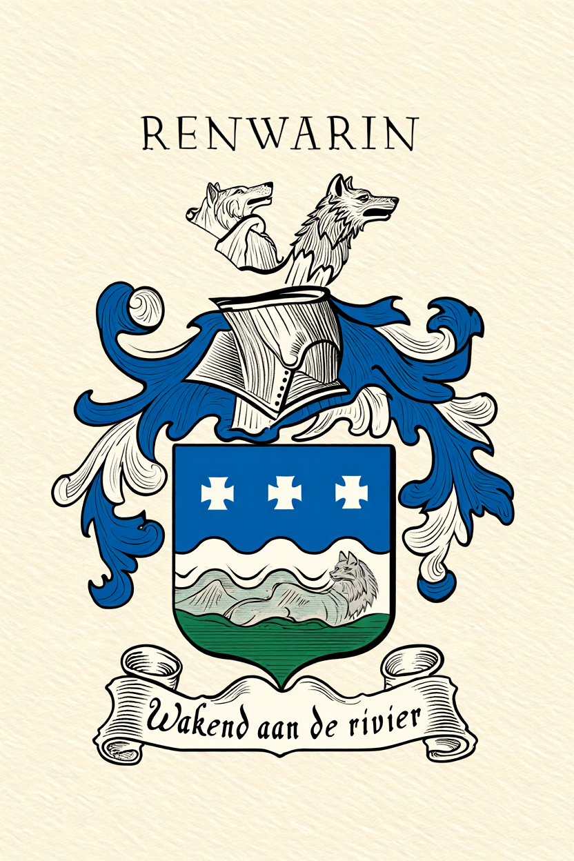 Familiewapen van de achternaam RENWARIN (vergrendeld)