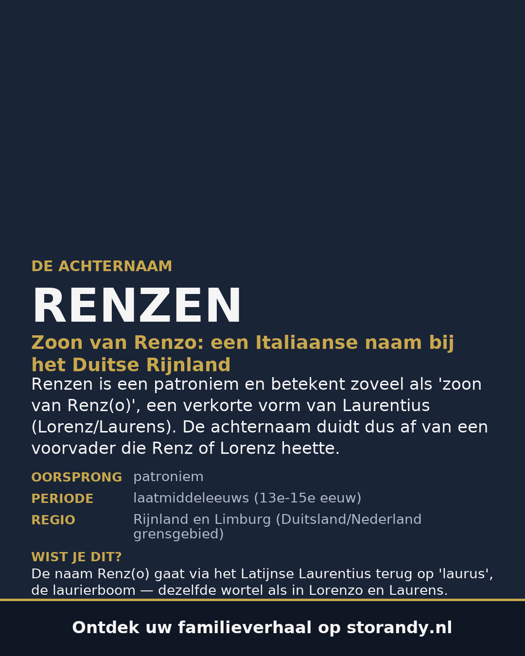 Familiewapen van de achternaam RENZEN