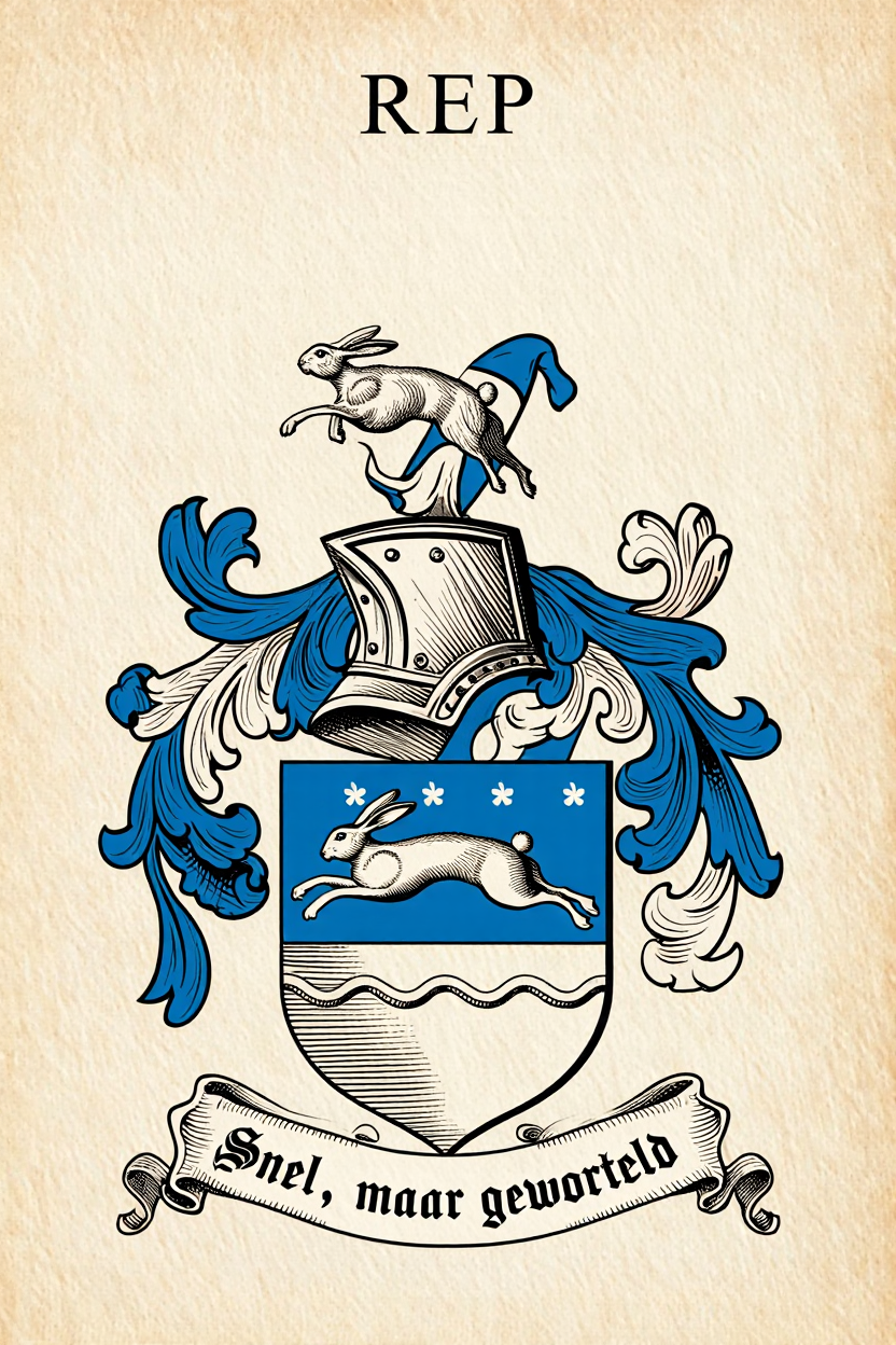 Familiewapen van de achternaam REP (vergrendeld)