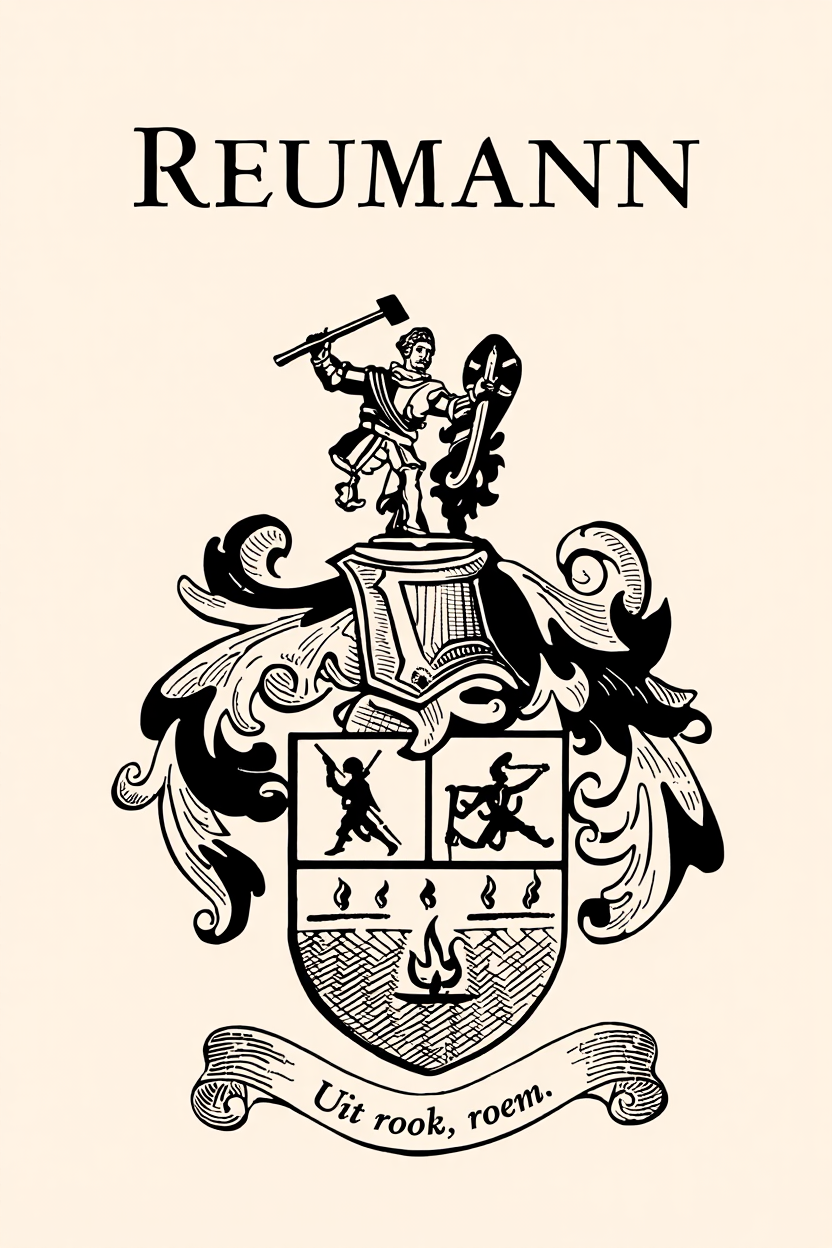 Familiewapen van de achternaam REUMANN (vergrendeld)