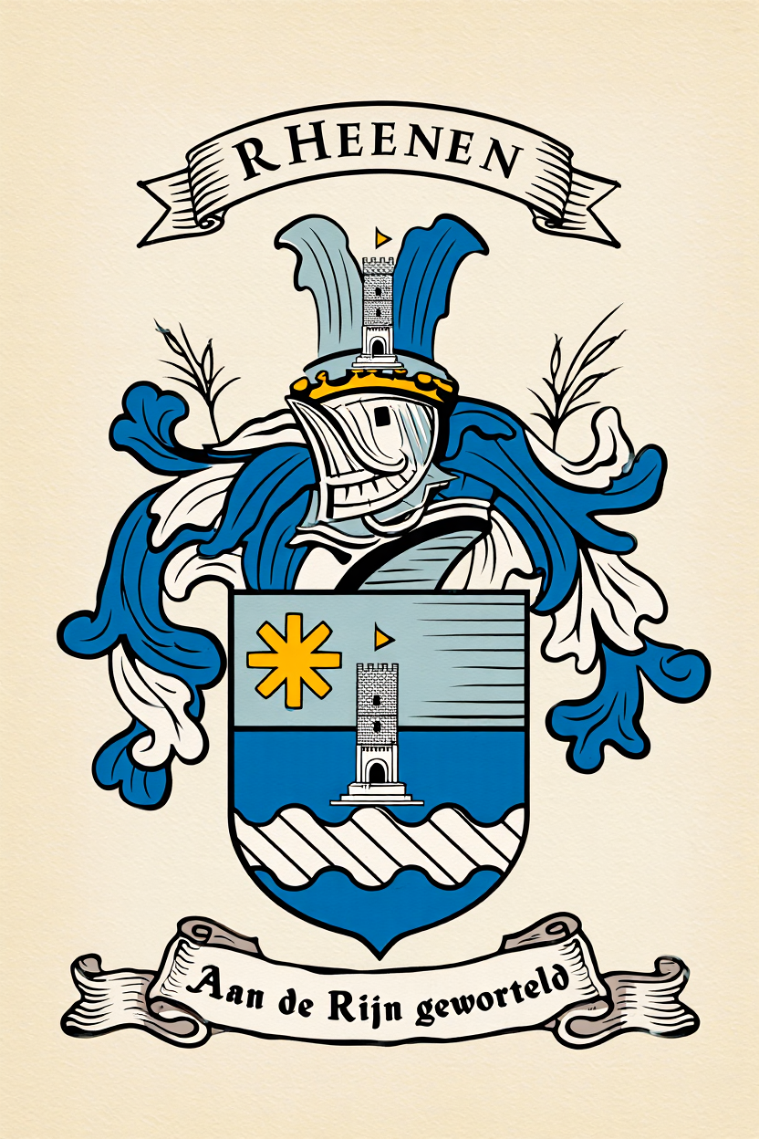 Familiewapen van de achternaam RHEENEN (vergrendeld)