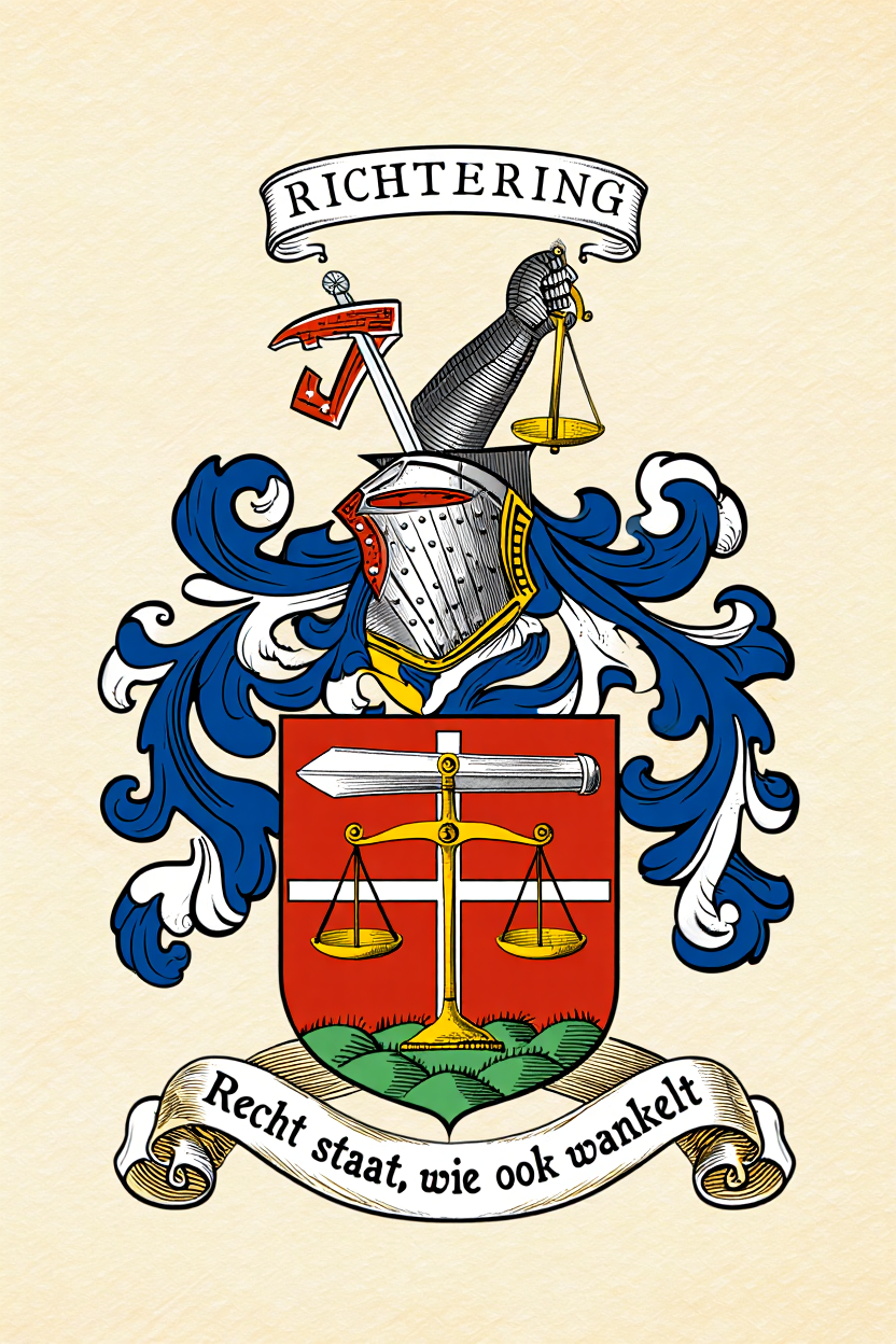 Familiewapen van de achternaam RICHTERING (vergrendeld)