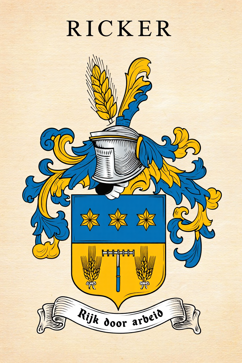 Familiewapen van de achternaam RICKER