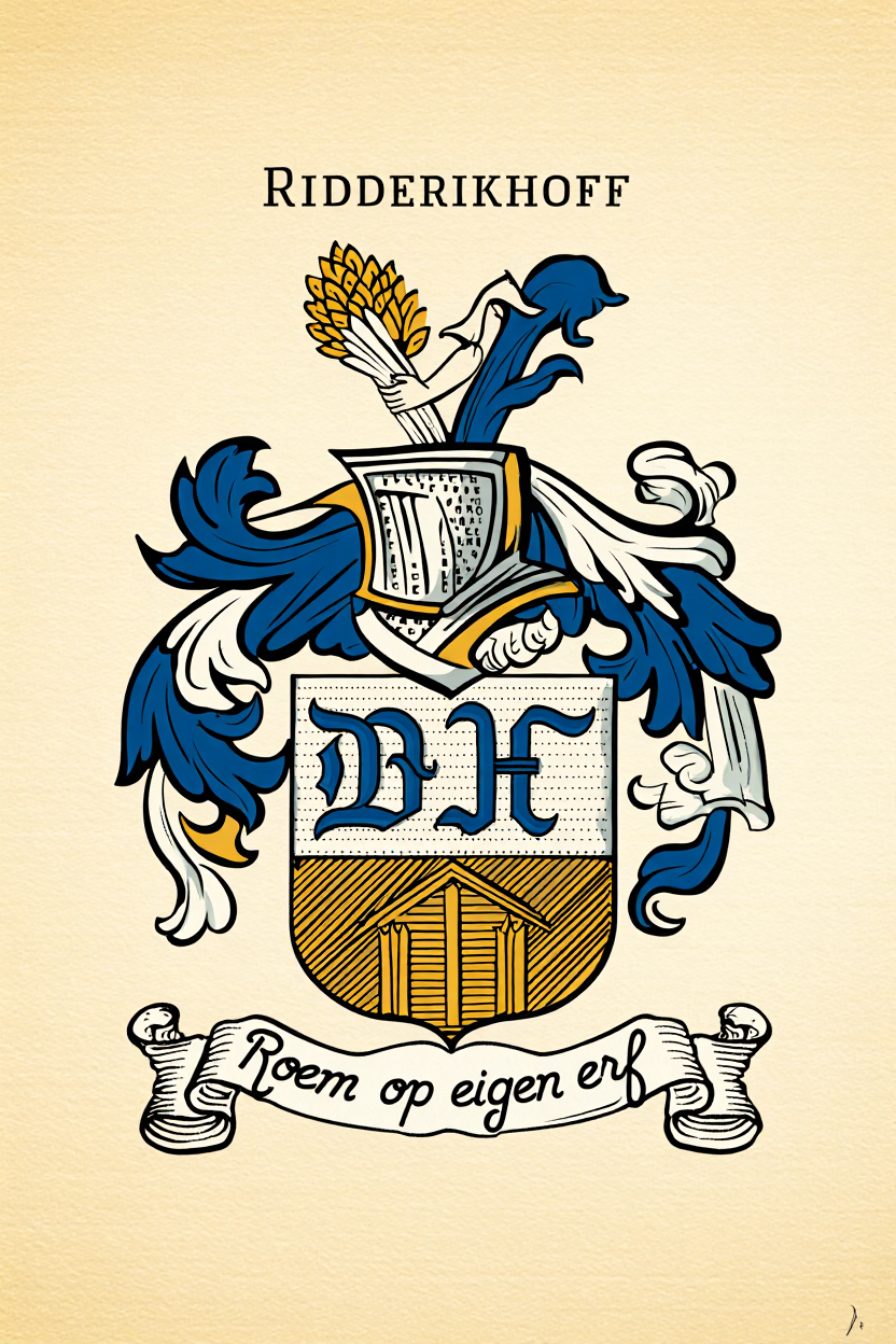Familiewapen van de achternaam RIDDERIKHOFF