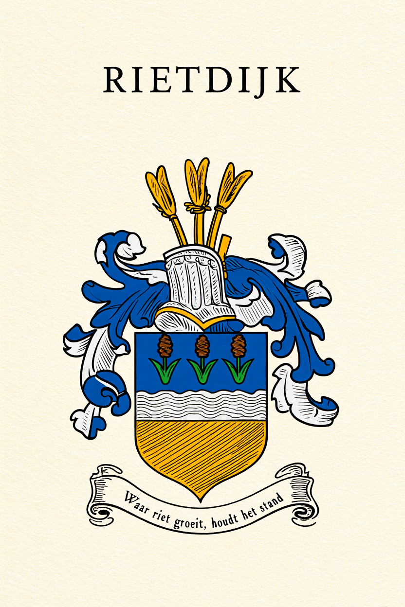 Familiewapen van de achternaam RIETDIJK