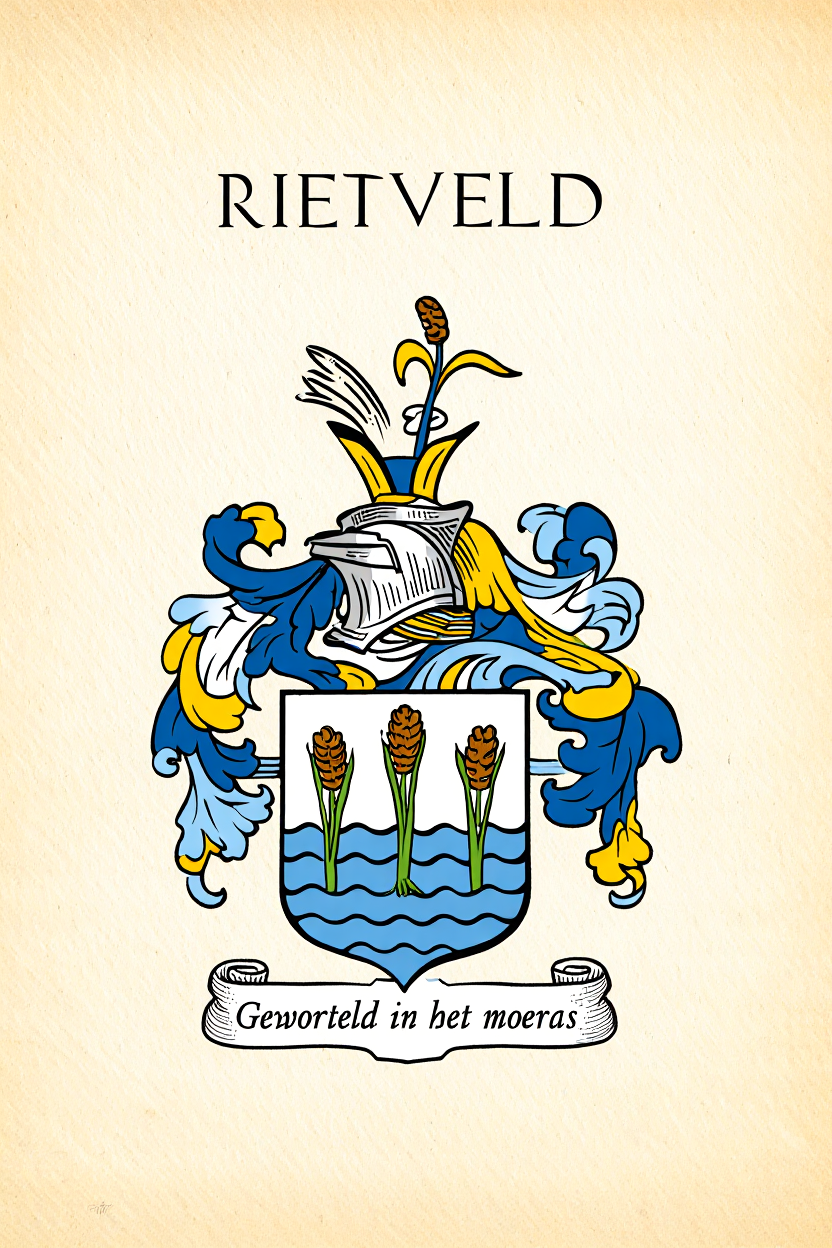 Familiewapen van de achternaam RIETVELD