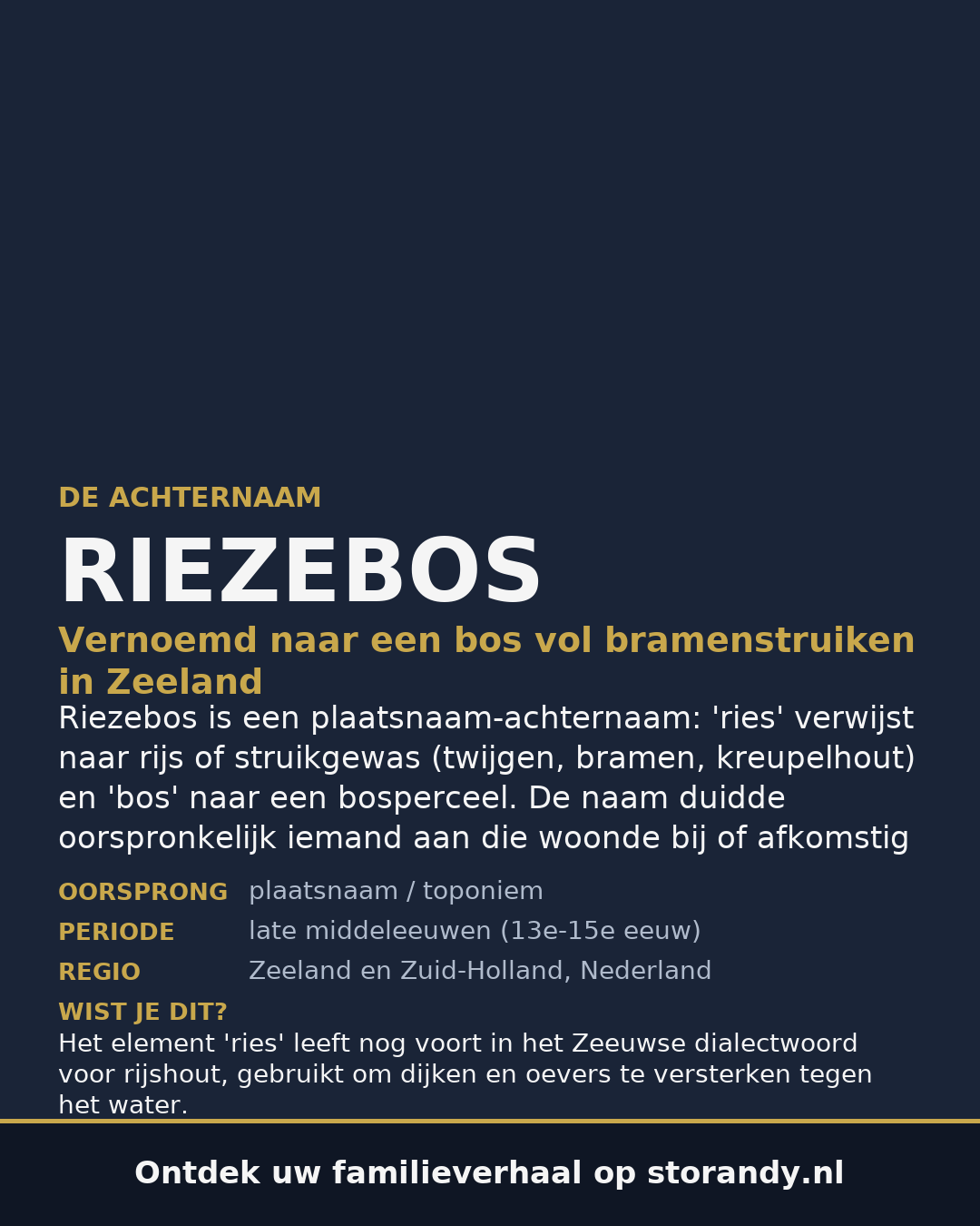 Familiewapen van de achternaam RIEZEBOS