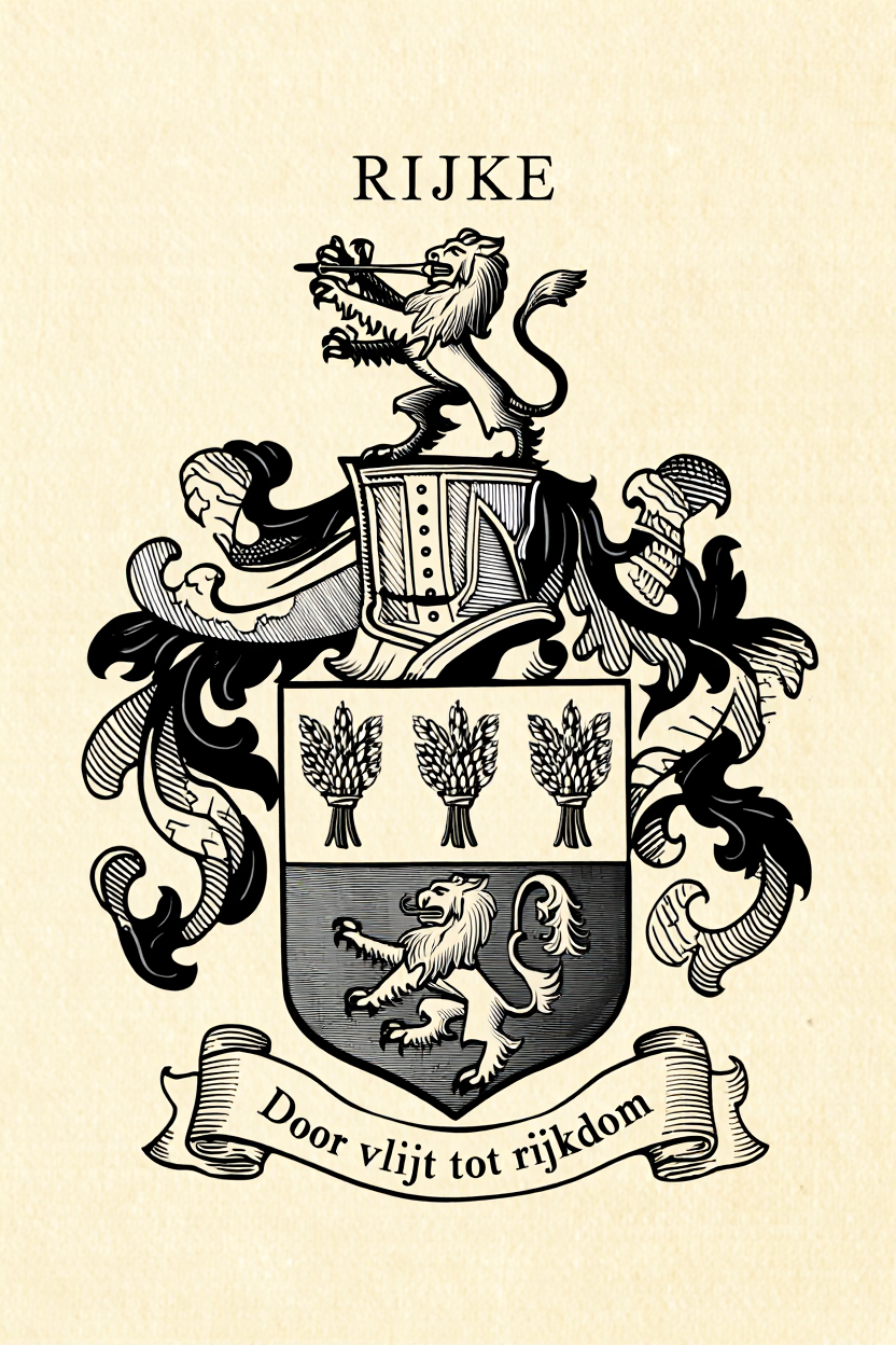 Familiewapen van de achternaam RIJKE
