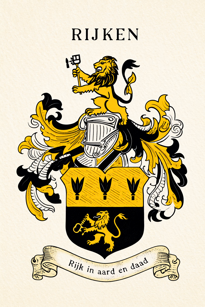 Familiewapen van de achternaam RIJKEN