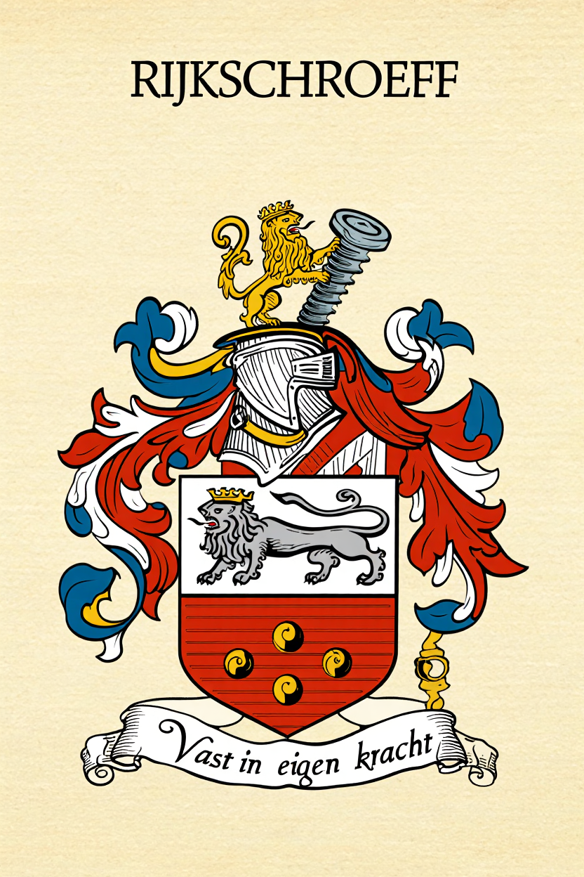 Familiewapen van de achternaam RIJKSCHROEFF