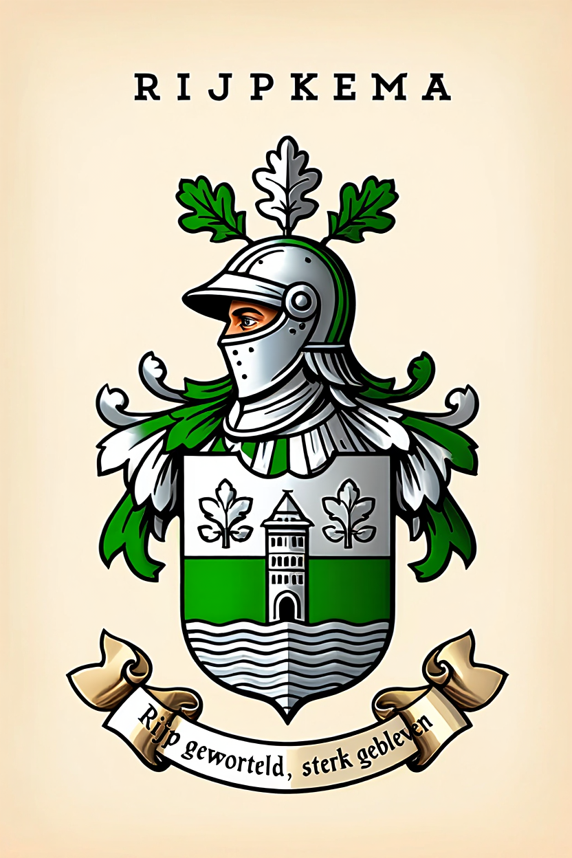 Familiewapen van de achternaam RIJPKEMA (vergrendeld)