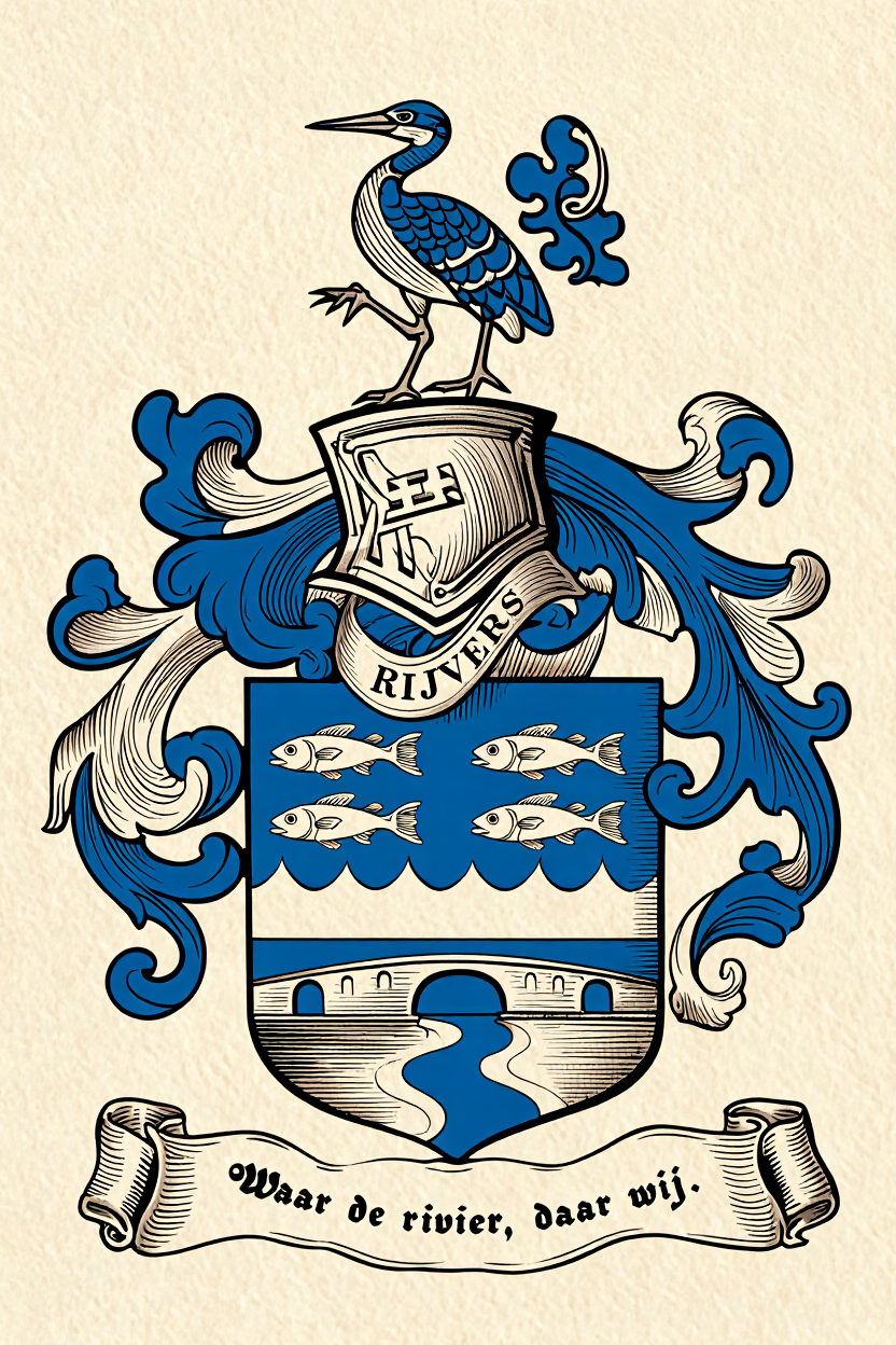 Familiewapen van de achternaam RIJVERS (vergrendeld)