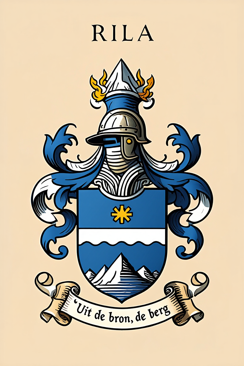 Familiewapen van de achternaam RILA (vergrendeld)
