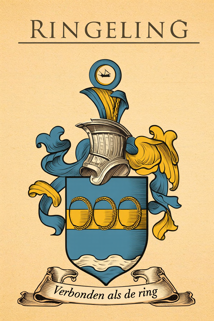Familiewapen van de achternaam RINGELING (vergrendeld)