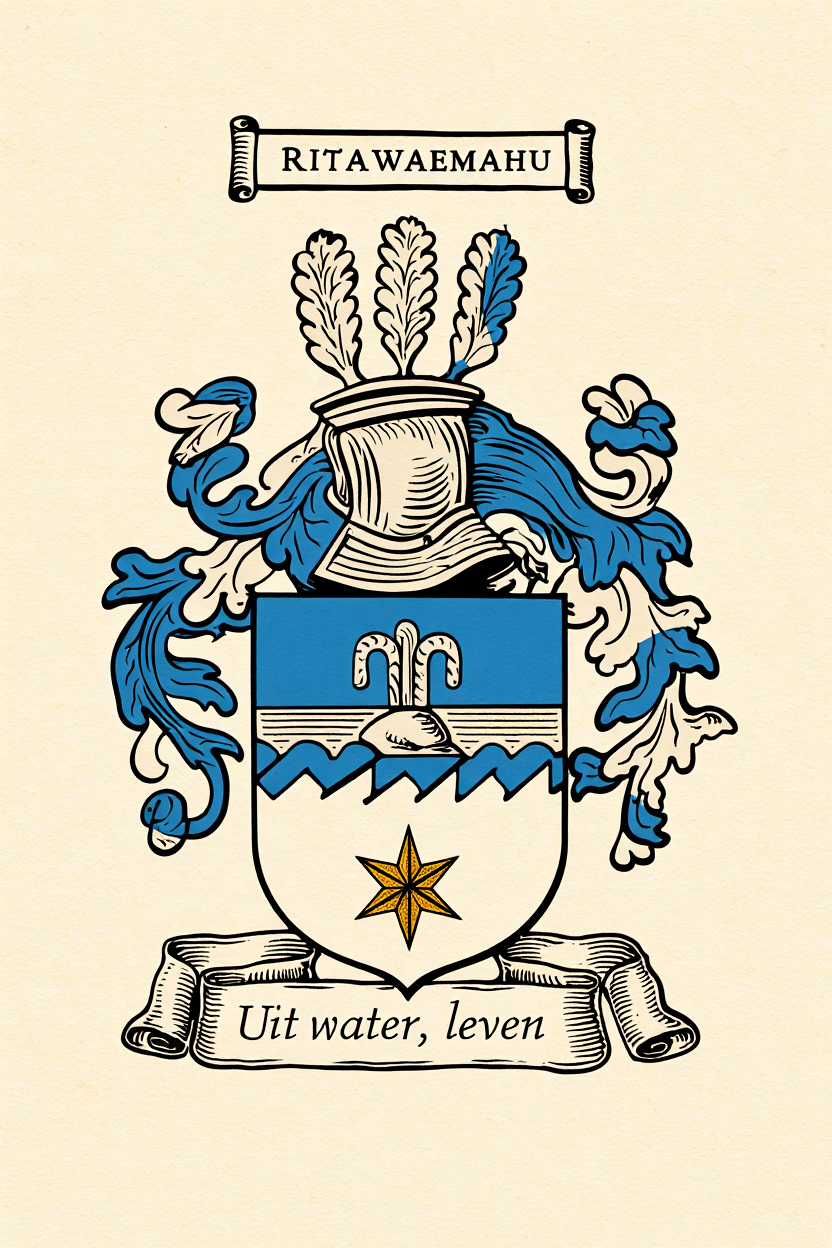 Familiewapen van de achternaam RITAWAEMAHU (vergrendeld)