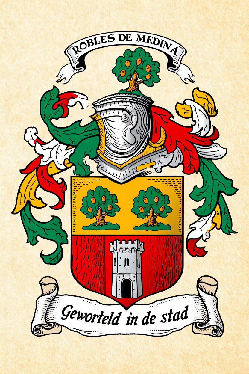 Familiewapen van de achternaam ROBLES DE MEDINA