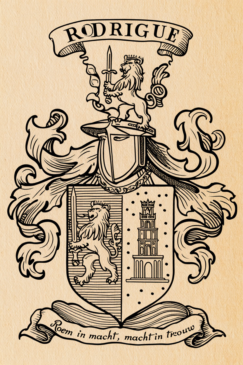 Familiewapen van de achternaam RODRIGUE