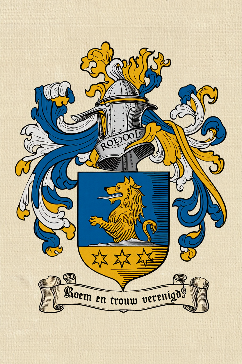 Familiewapen van de achternaam ROEDOLF (vergrendeld)