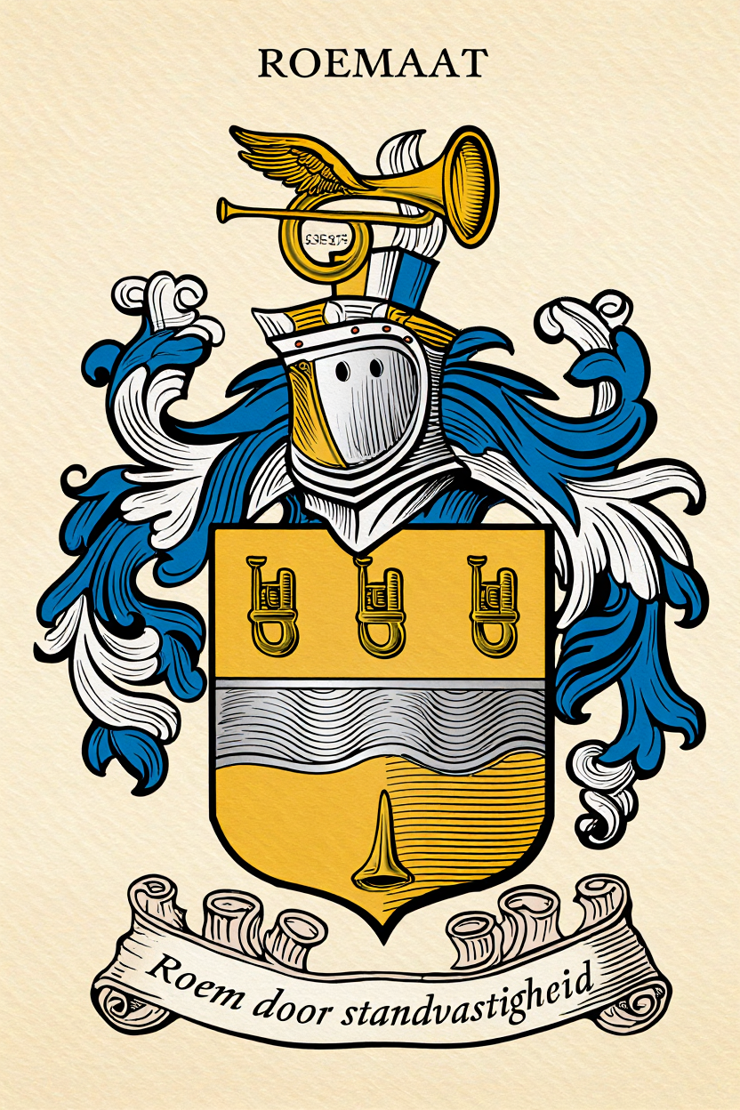 Familiewapen van de achternaam ROEMAAT (vergrendeld)