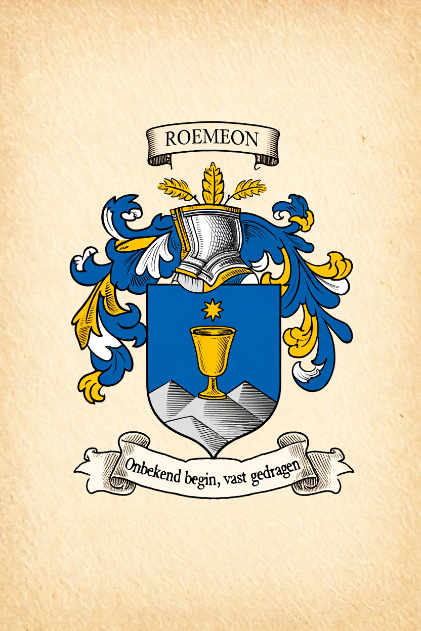 Familiewapen van de achternaam ROEMEON (vergrendeld)