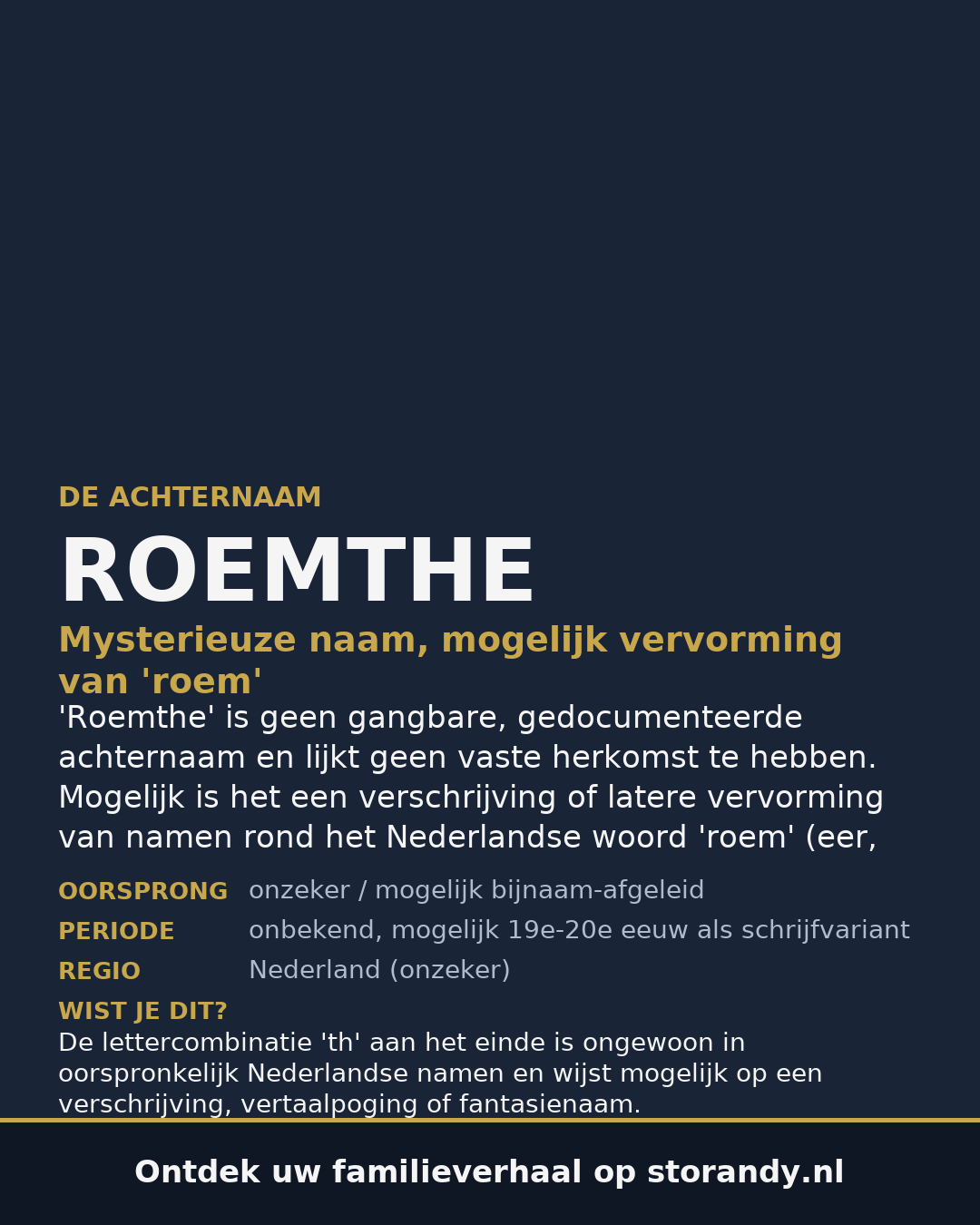 Familiewapen van de achternaam ROEMTHE