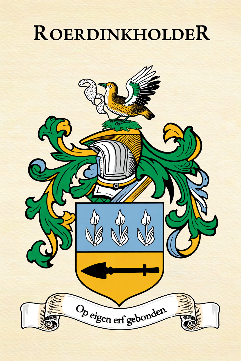Familiewapen van de achternaam ROERDINKHOLDER (vergrendeld)
