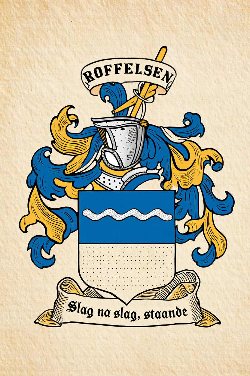 Familiewapen van de achternaam ROFFELSEN (vergrendeld)