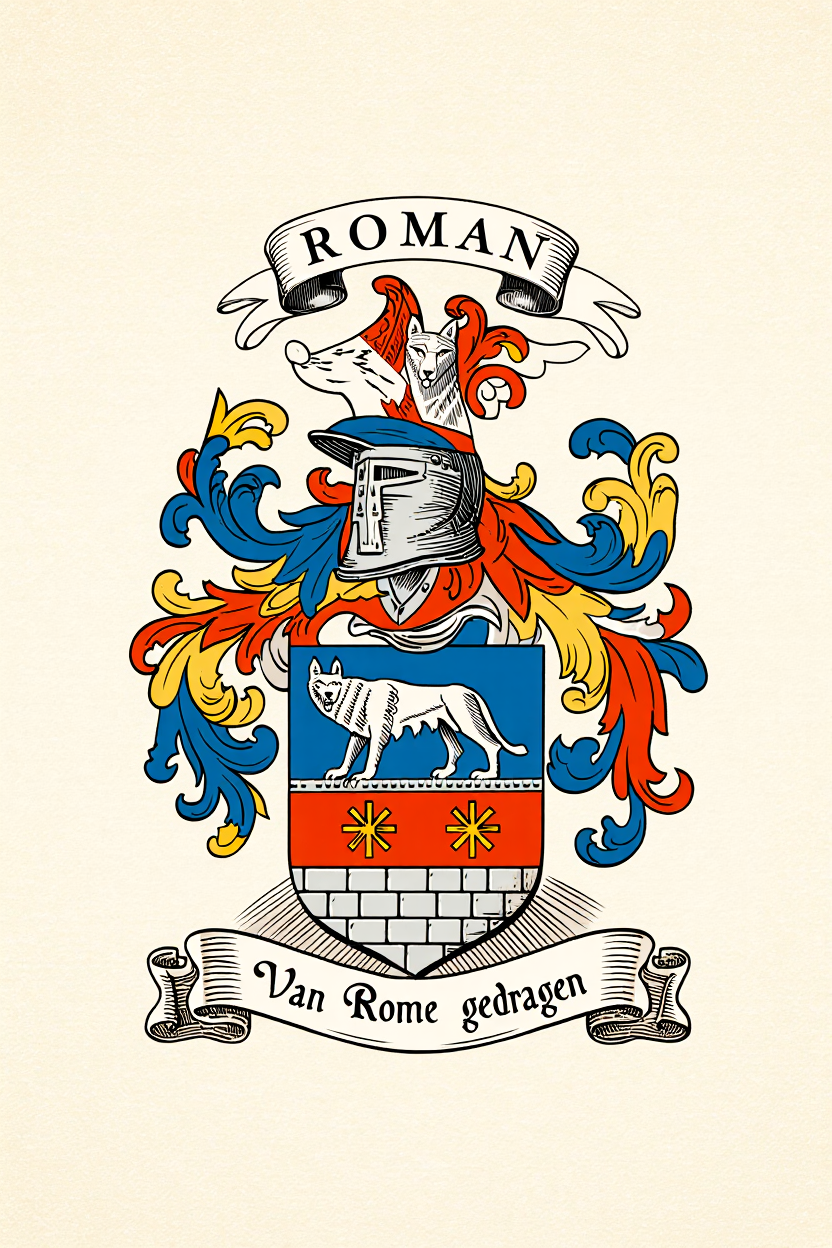 Familiewapen van de achternaam ROMAN
