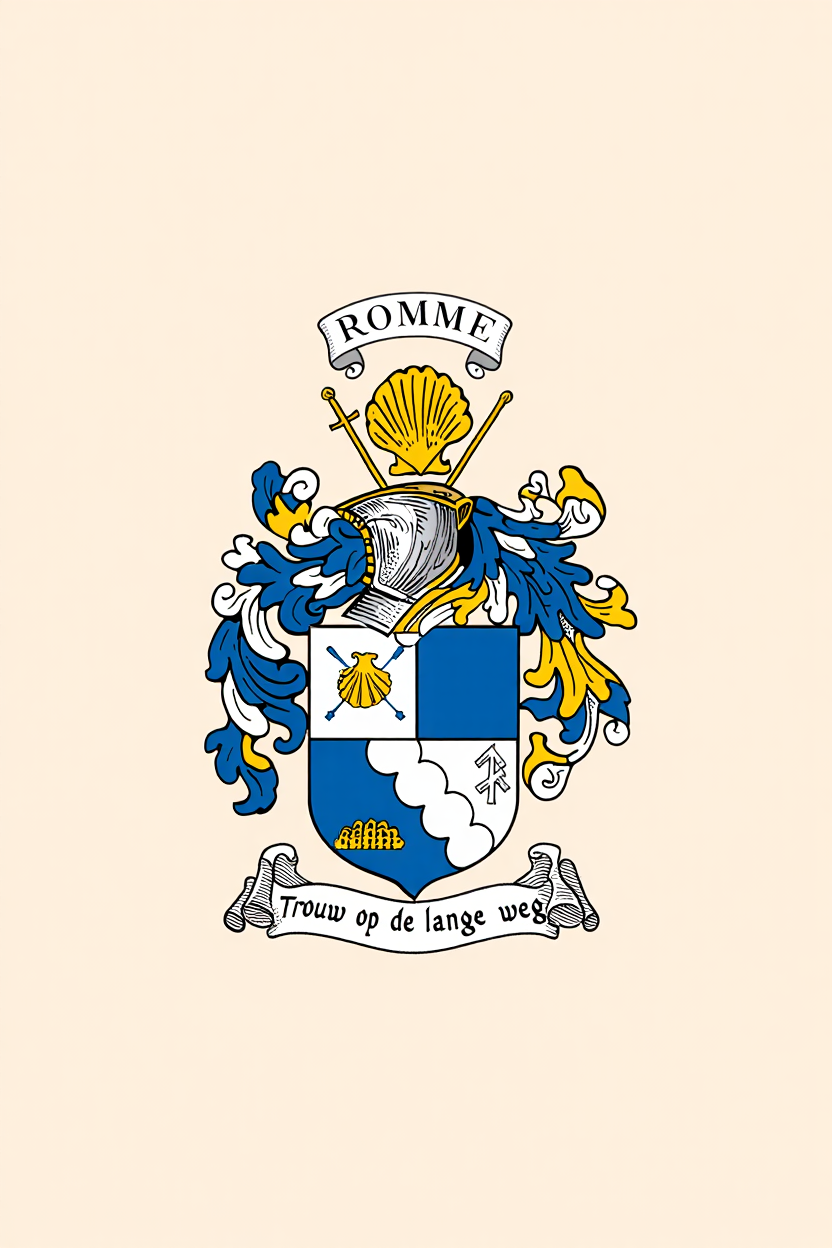 Familiewapen van de achternaam ROMME (vergrendeld)