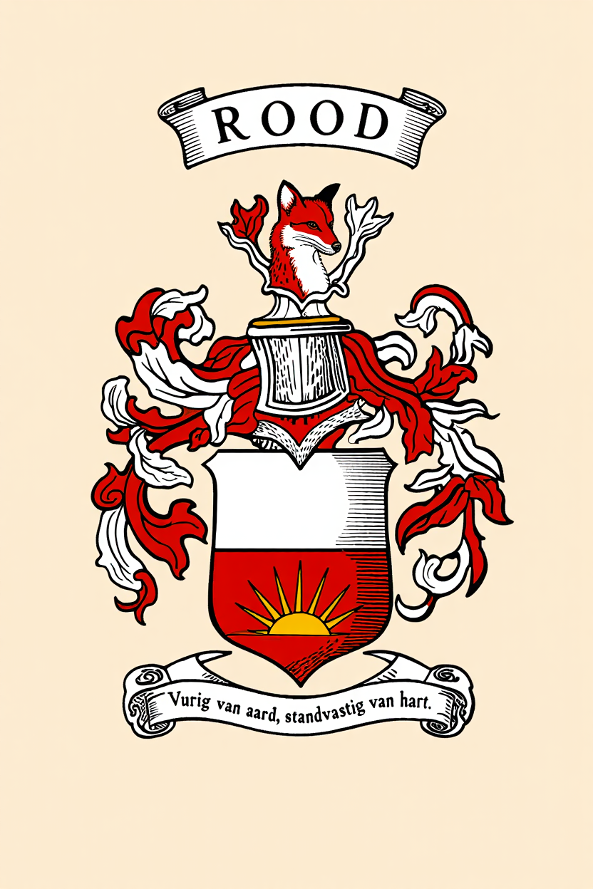 Familiewapen van de achternaam ROOD