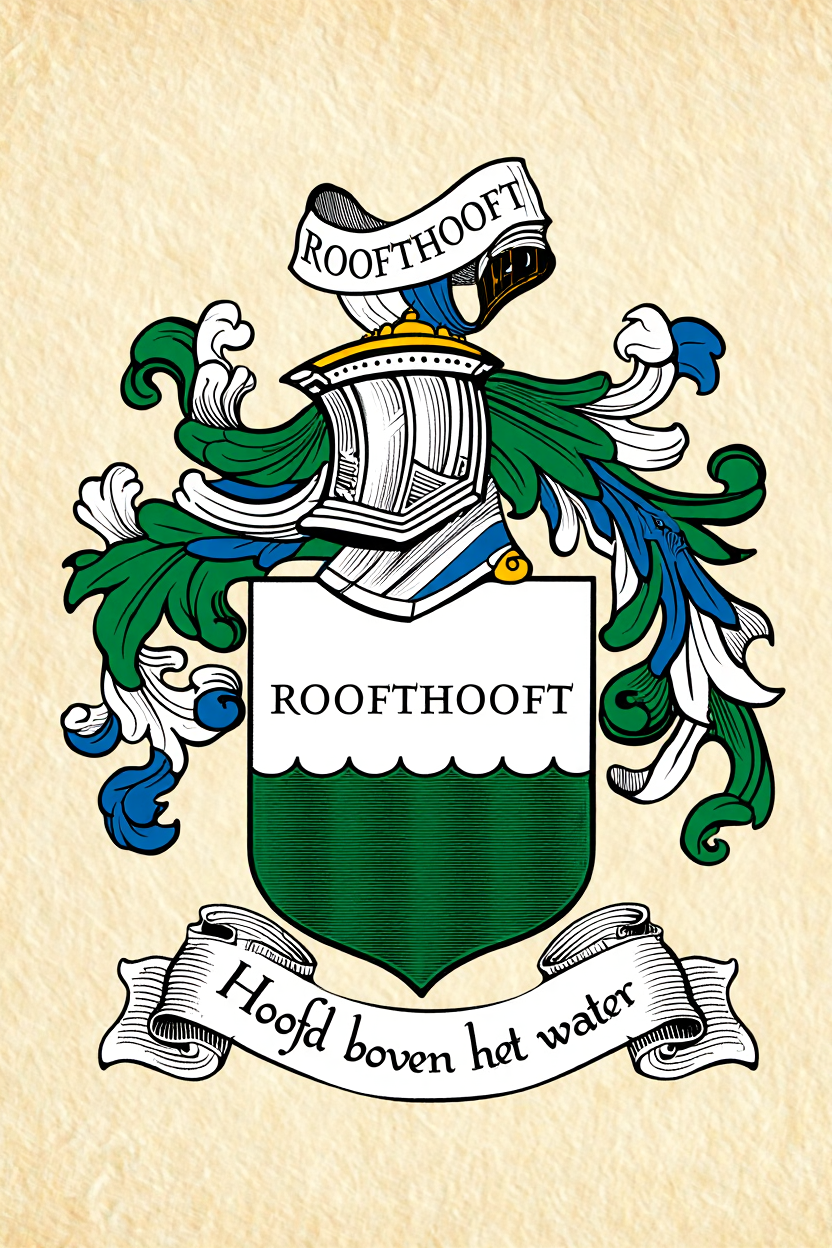 Familiewapen van de achternaam ROOFTHOOFT