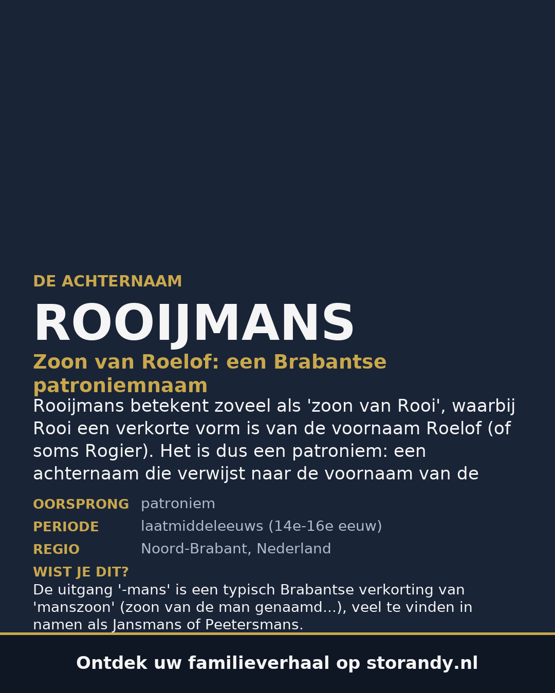 Familiewapen van de achternaam ROOIJMANS