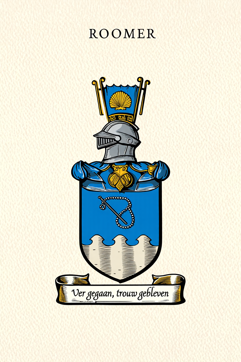 Familiewapen van de achternaam ROOMER (vergrendeld)