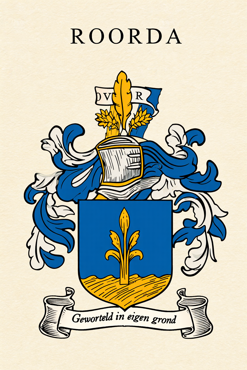 Familiewapen van de achternaam ROORDA